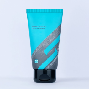 lotion plastic tube with flip top cap 120ml, the tube printed "facial cleanser"