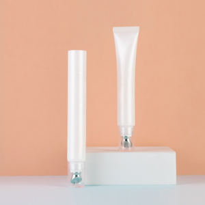 Two metal applicator plastic tube