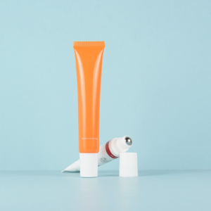 Two plastic squeeze tube with metal roller ball