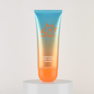 Laminate tube packaging for sunscreen hand cream